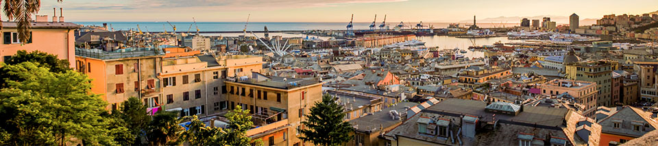 White facade of Our Lady of the Letters church of Santa Margherita Ligure