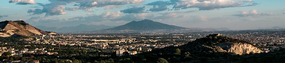 panoramic view of Naples and Caserta