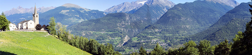 panoramic view of the city of Aosta
