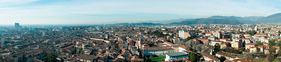 panoramica della città di Brescia