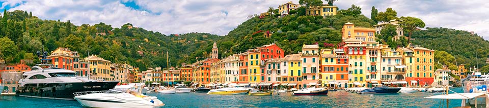 panoramic view of the city of Portofino