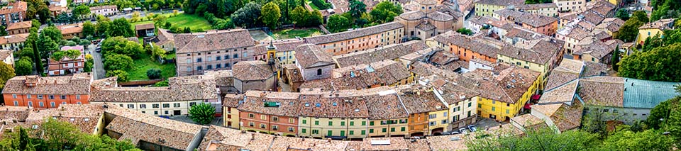 panoramic view of the village of Castell'Arquato