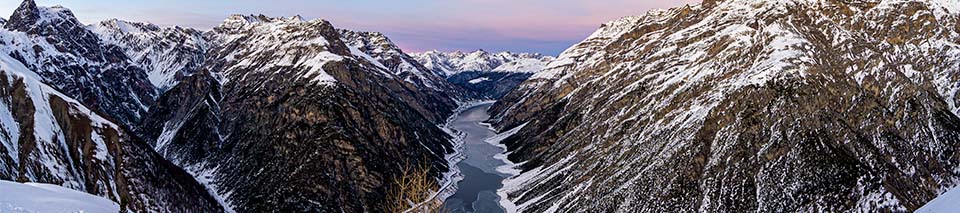 panoramica delle montagne di Livigno