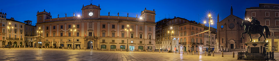 panoramic view of the city of Piacenza